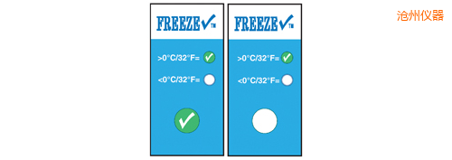 滄州溫度指示標(biāo)簽 冷凍檢查 Thermolabels